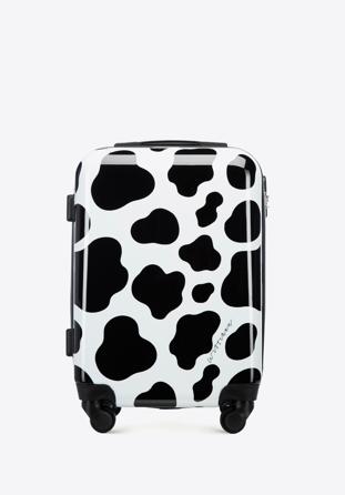Kabinový cestovní kufr, černo-bílá, 56-3A-641-C, Obrázek 1