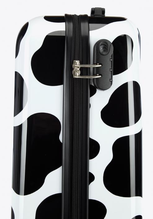 Kabinový cestovní kufr, černo-bílá, 56-3A-641-C, Obrázek 7