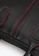 Kožená taška na notebook 11''''/12'''' s prošíváním uprostřed, černo-červená, 98-3U-900-18, Obrázek 4