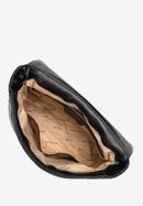 Dámská prošívaná kabelka s řetízkem, černo-grafitová, 97-4Y-229-9, Obrázek 4