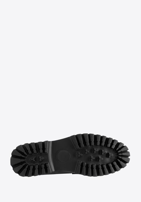 Dámské kožené boty se zvířecím motivem, černo-hnědá, 97-D-512-41-39, Obrázek 6