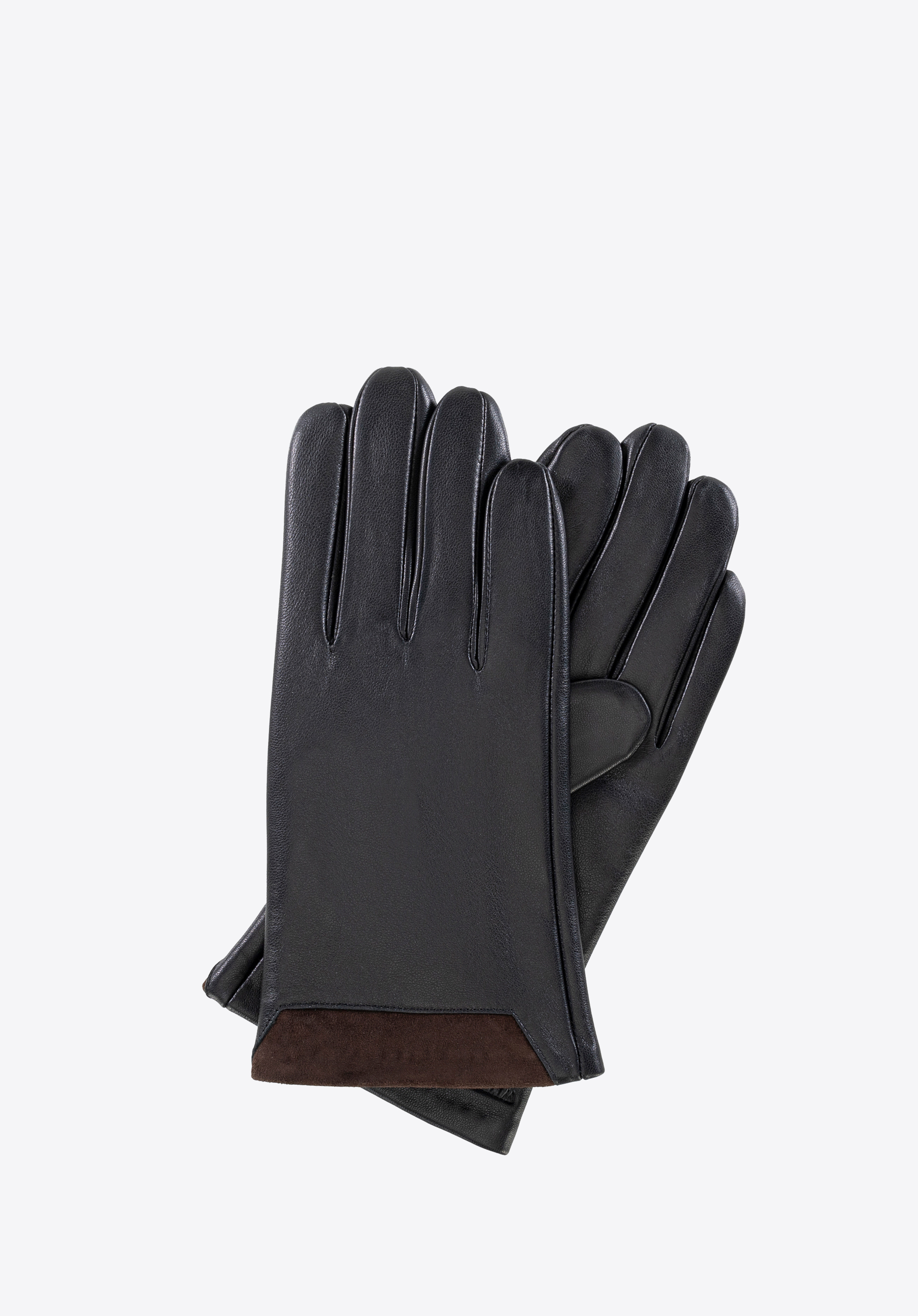 Rukavice, černo-hnědá, 39-6L-960-14-S, Obrázek 1