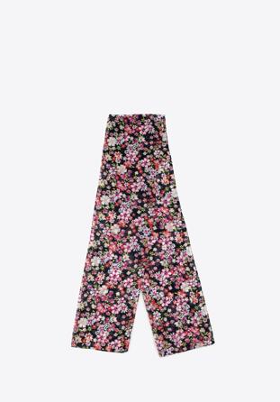 Dámský tenký květinový šátek, černo-růžová, 98-7D-X05-X2, Obrázek 1