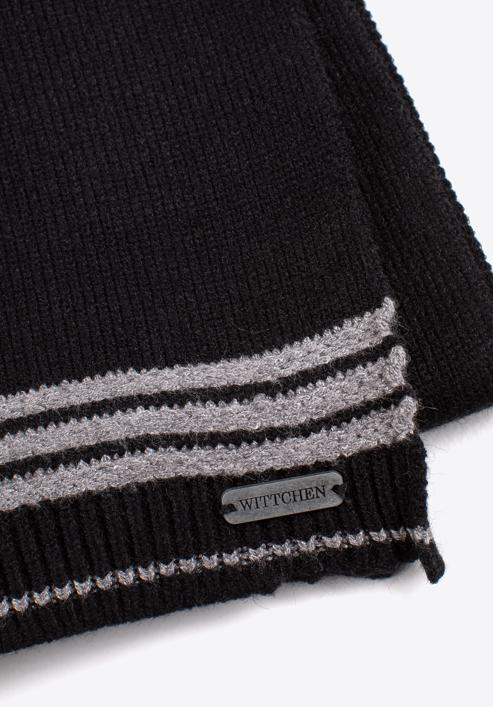 Pánský šátek, černo šedá, 97-7F-012-17, Obrázek 3