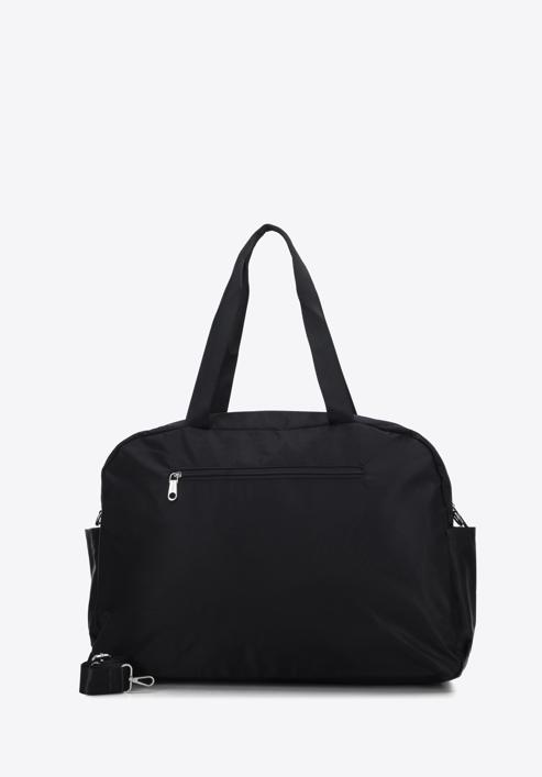 Cestovní taška, černo-stříbrná, 98-4Y-104-1G, Obrázek 2