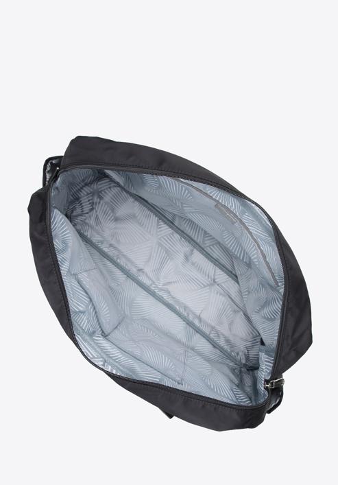 Cestovní taška, černo-stříbrná, 98-4Y-104-P, Obrázek 3