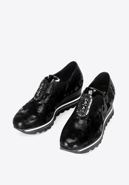 Dámské boty, černo-stříbrná, 92-D-656-S-40, Obrázek 2