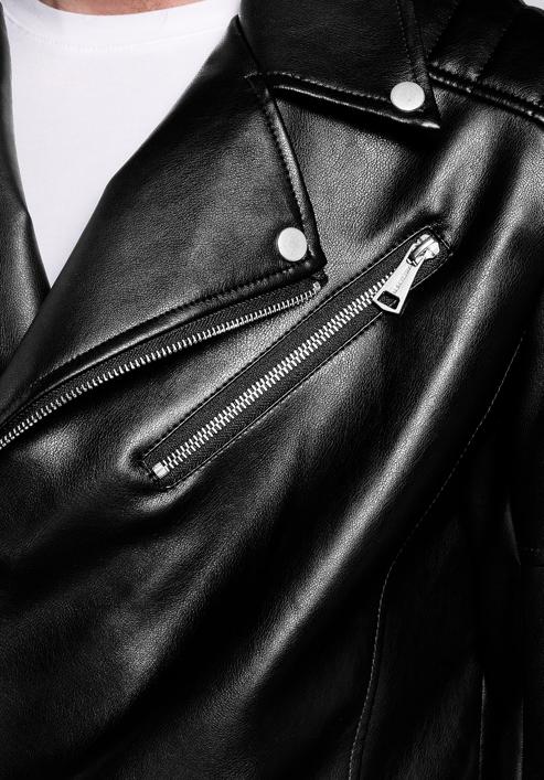 Pánská bunda, černo-stříbrná, 92-9P-153-1-2X, Obrázek 8