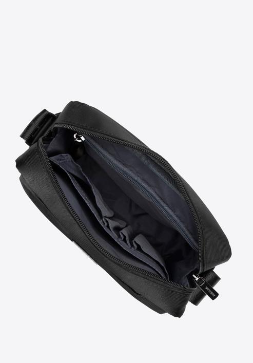 Pánská taška s ozdobným výřezem, černo-tmavěmodrá, 98-4P-200-11, Obrázek 3