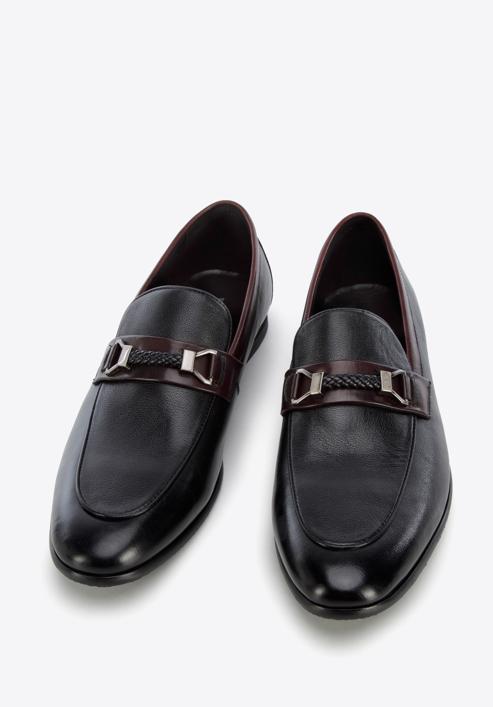 Panské boty, černo-vínová, 96-M-508-1-43, Obrázek 3