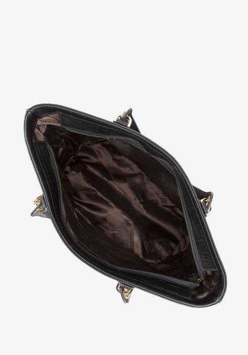 Dámská kabelka, černo-zlatá, 95-4E-641-7, Obrázek 4