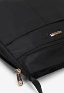 Dámská nylonová kabelka s nastavitelnou hloubkou, černo-zlatá, 98-4Y-102-1S, Obrázek 4