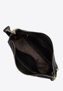Kožená kabelka s ozdobným řetízkem, černo-zlatá, 98-4E-615-1S, Obrázek 3