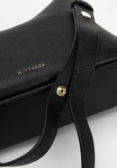 Kožená kabelka s ozdobným řetízkem, černo-zlatá, 98-4E-615-1G, Obrázek 5