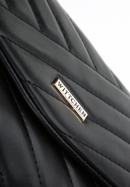 Mini kabelka z geometrický prošívané ekologické kůže, černo-zlatá, 97-4Y-529-1S, Obrázek 4