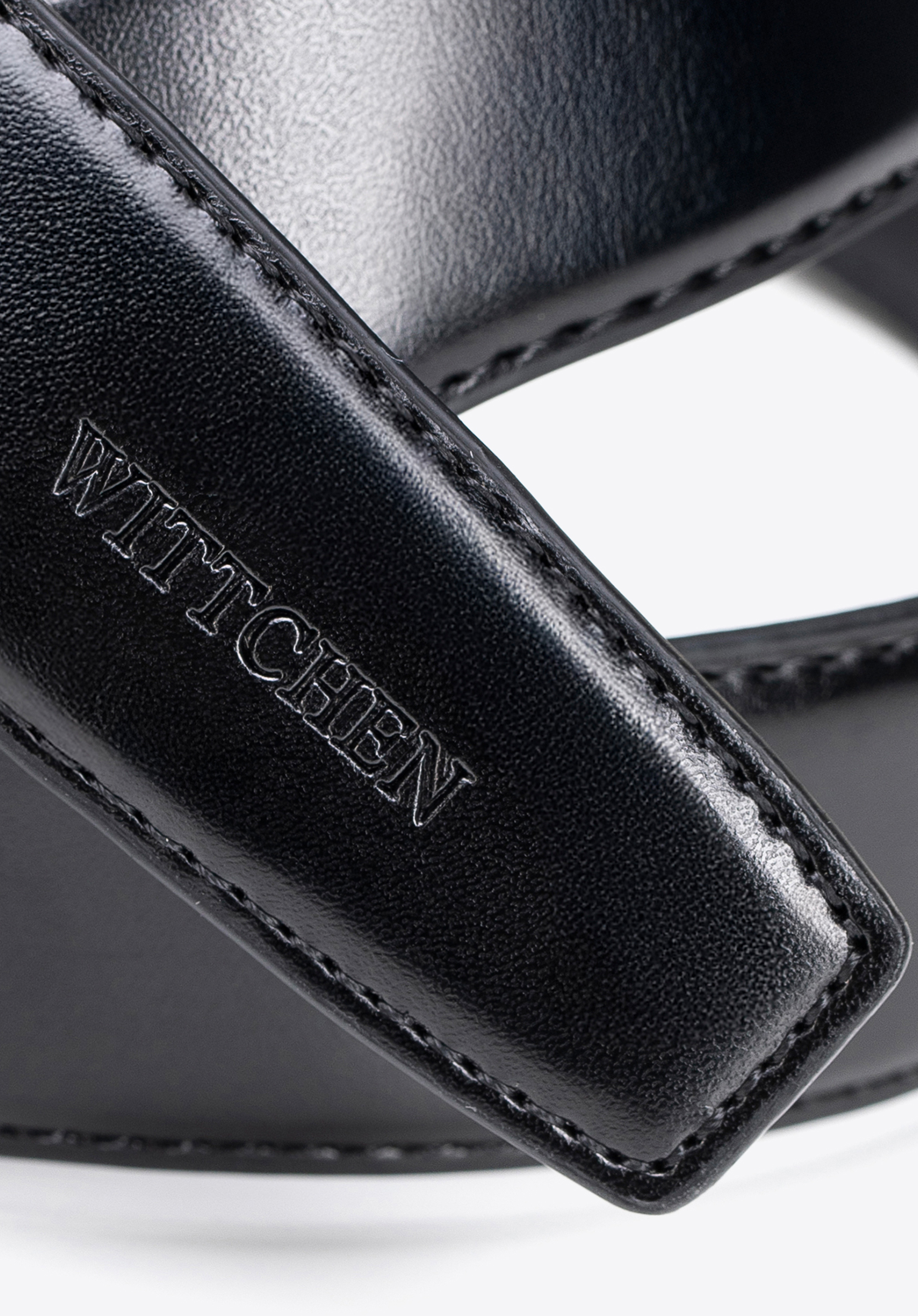 Pánská sada: opasek a pouzdro na karty, černo-zlatá, 102-8M-S14-1G-10, Obrázek 1