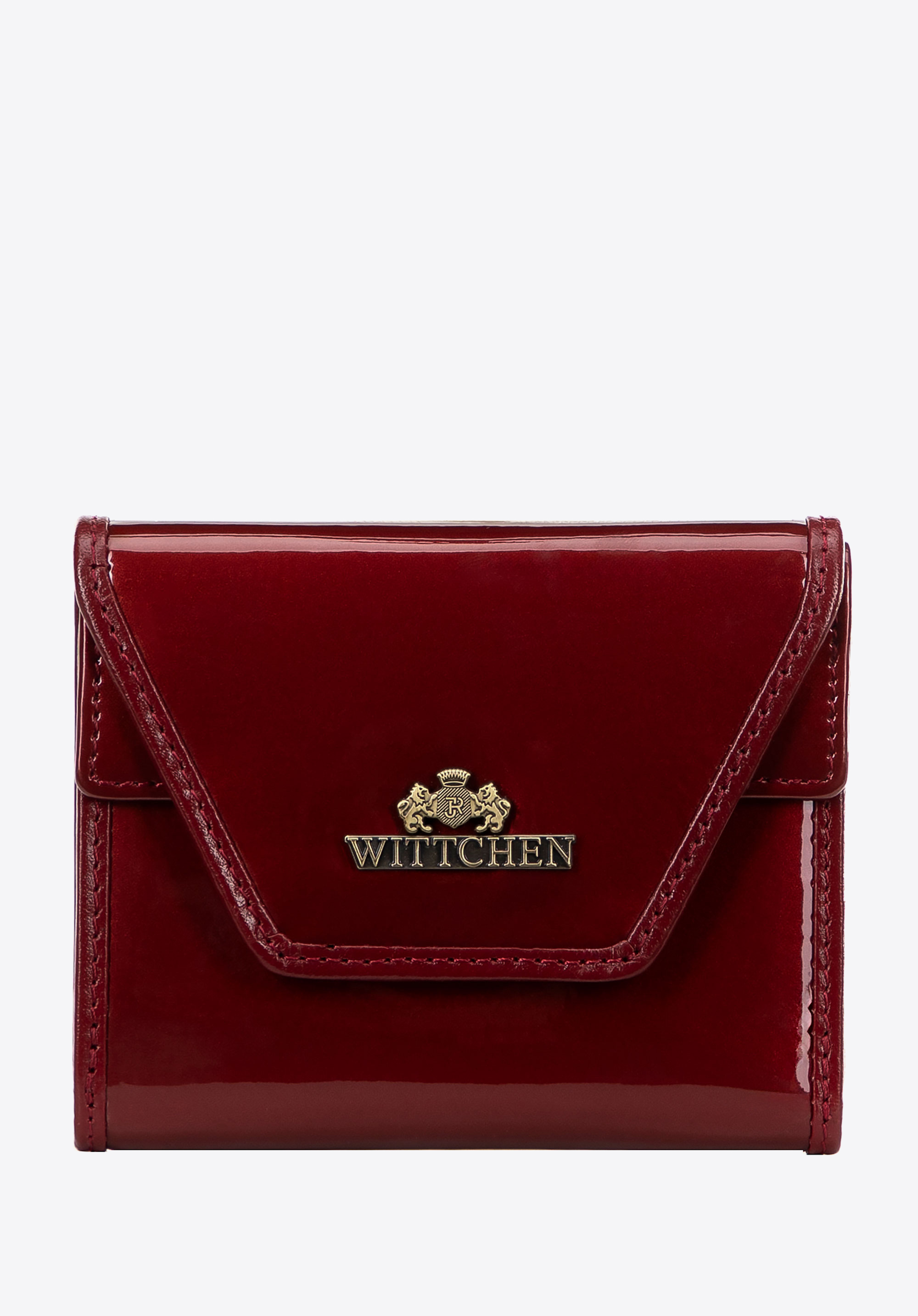 Dámská lakovaná kožená peněženka, červená, 14-1L-187-3A, Obrázek 1