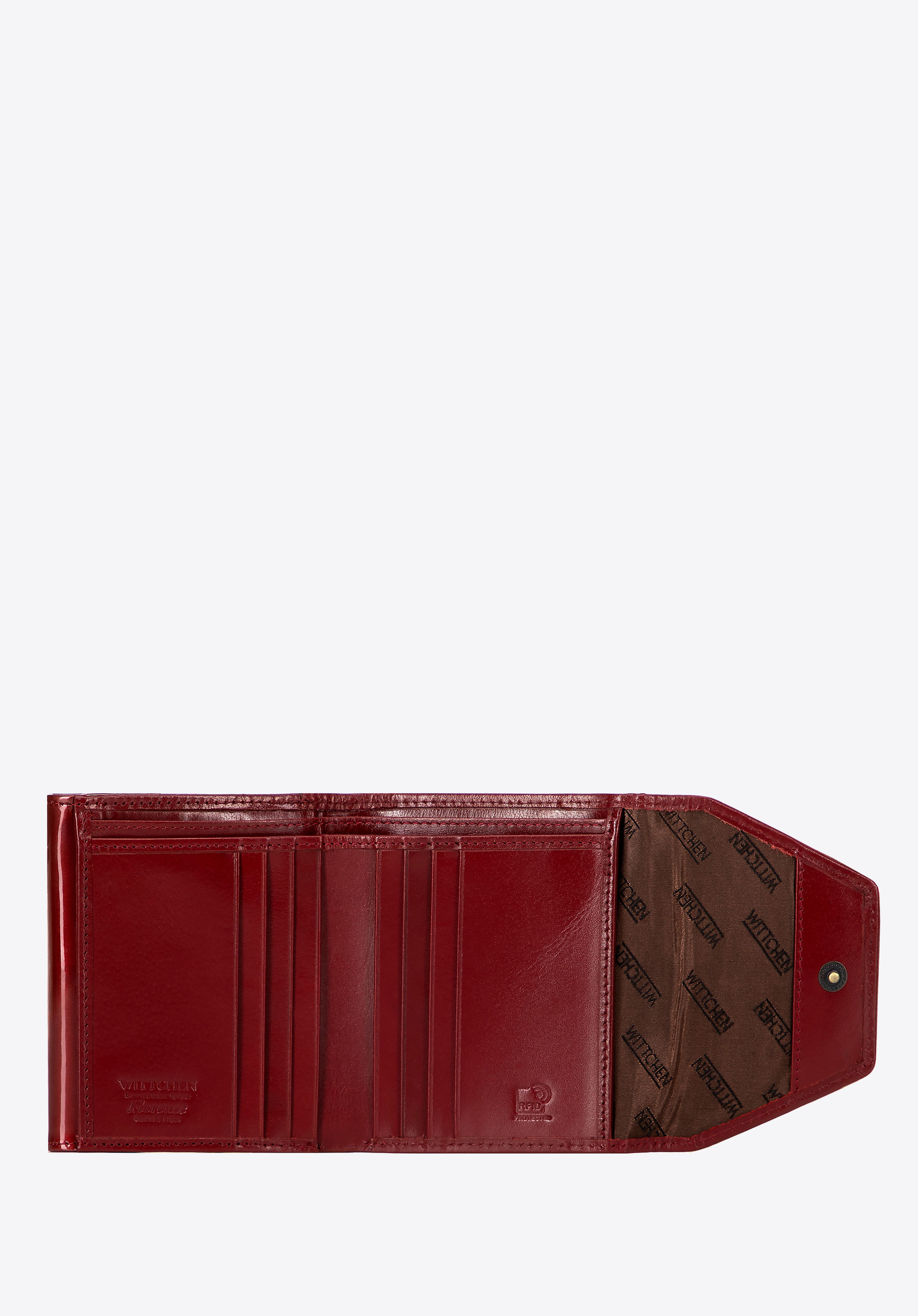 Dámská lakovaná kožená peněženka, červená, 14-1L-187-3A, Obrázek 1