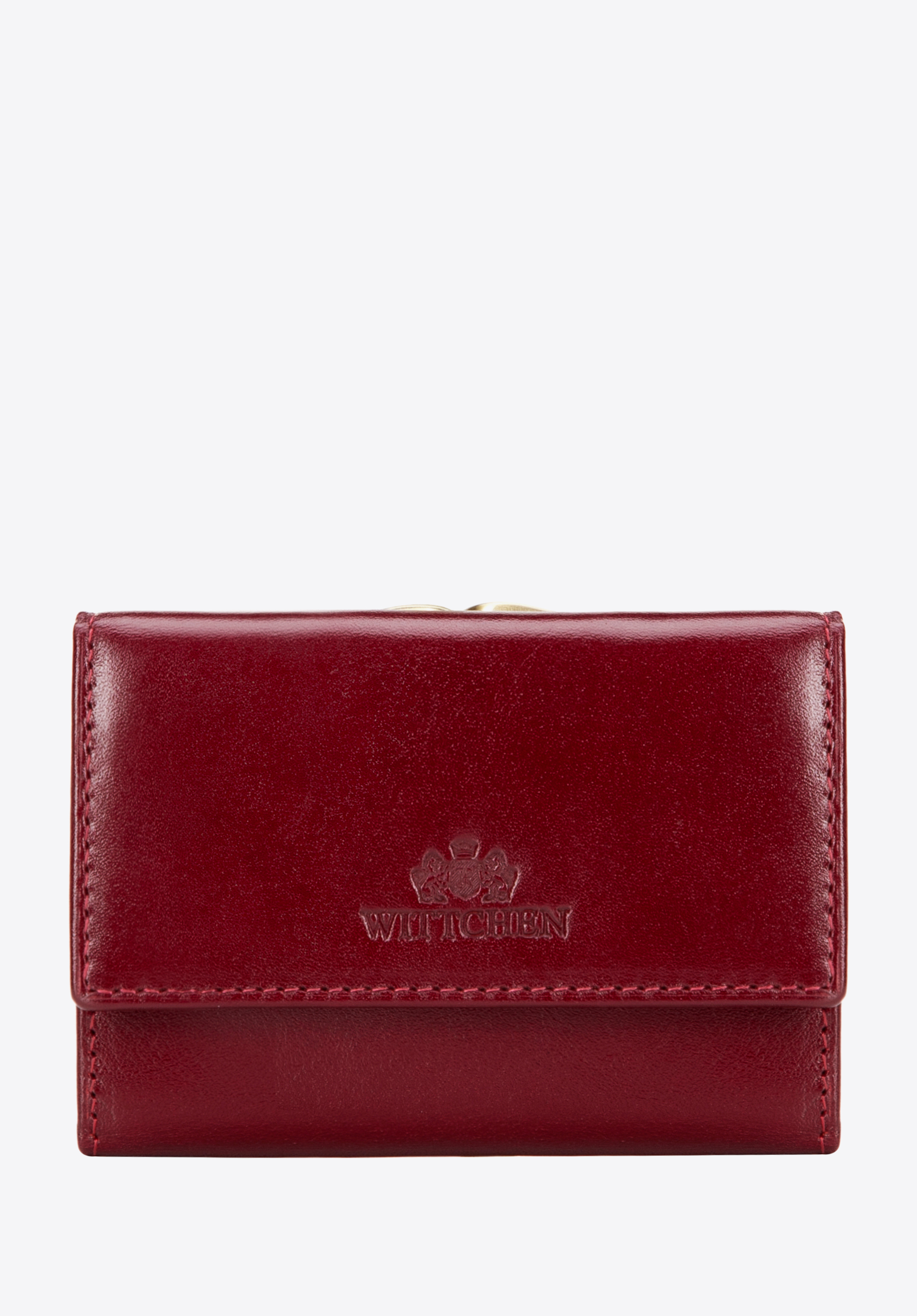 Malá dámska peňaženka z prírodnej kože, červená, 21-1-053-L10, Obrázok 1