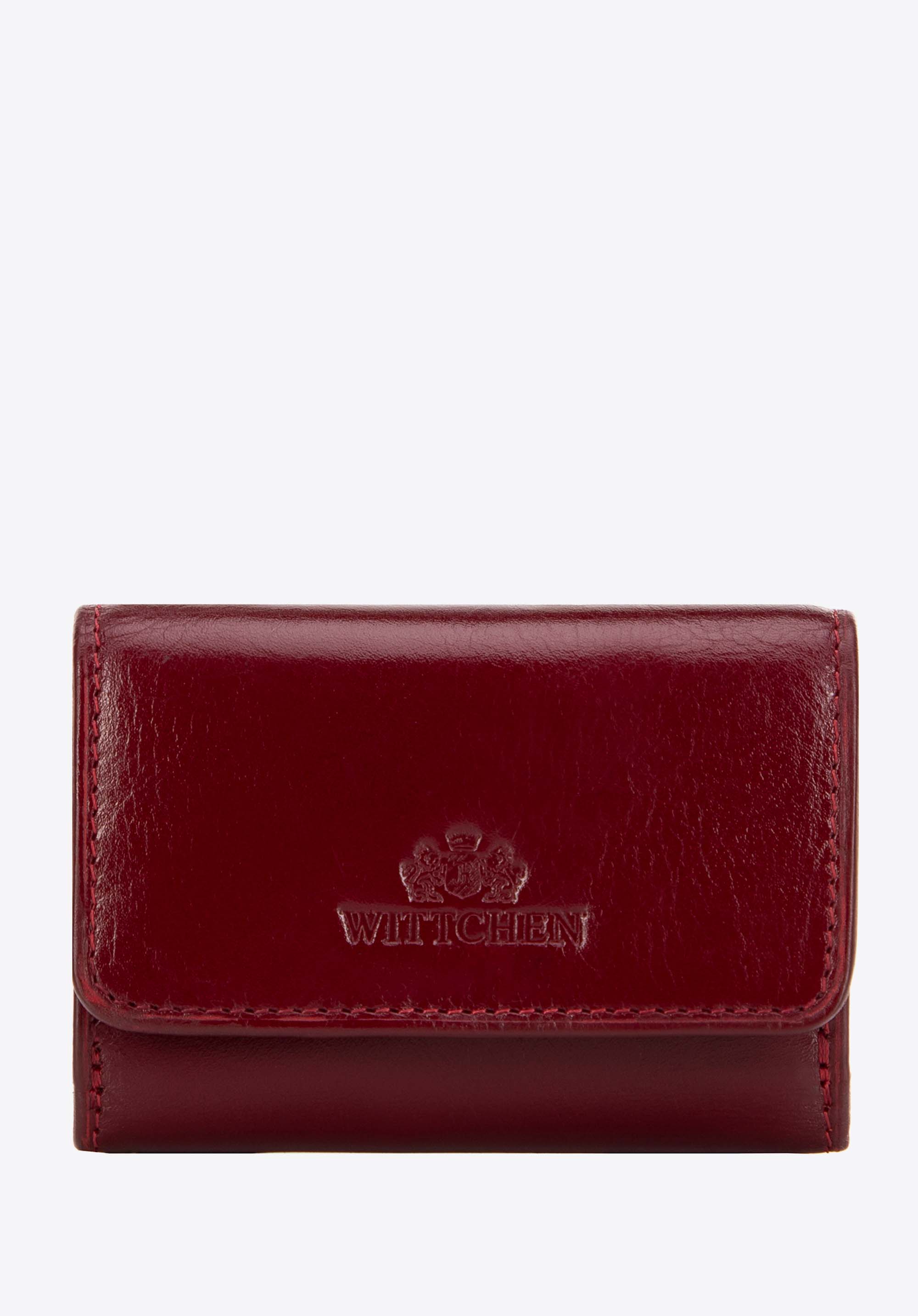 Dámska malá kožená peňaženka, červená, 21-1-068-L30, Obrázok 1