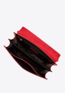 Klasická dámská kožená messenger taška s řetízkem, červená, 98-4E-624-6, Obrázek 4