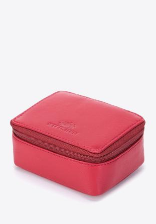 Kožená mini kosmetická taška, červená, 98-2-003-3, Obrázek 1