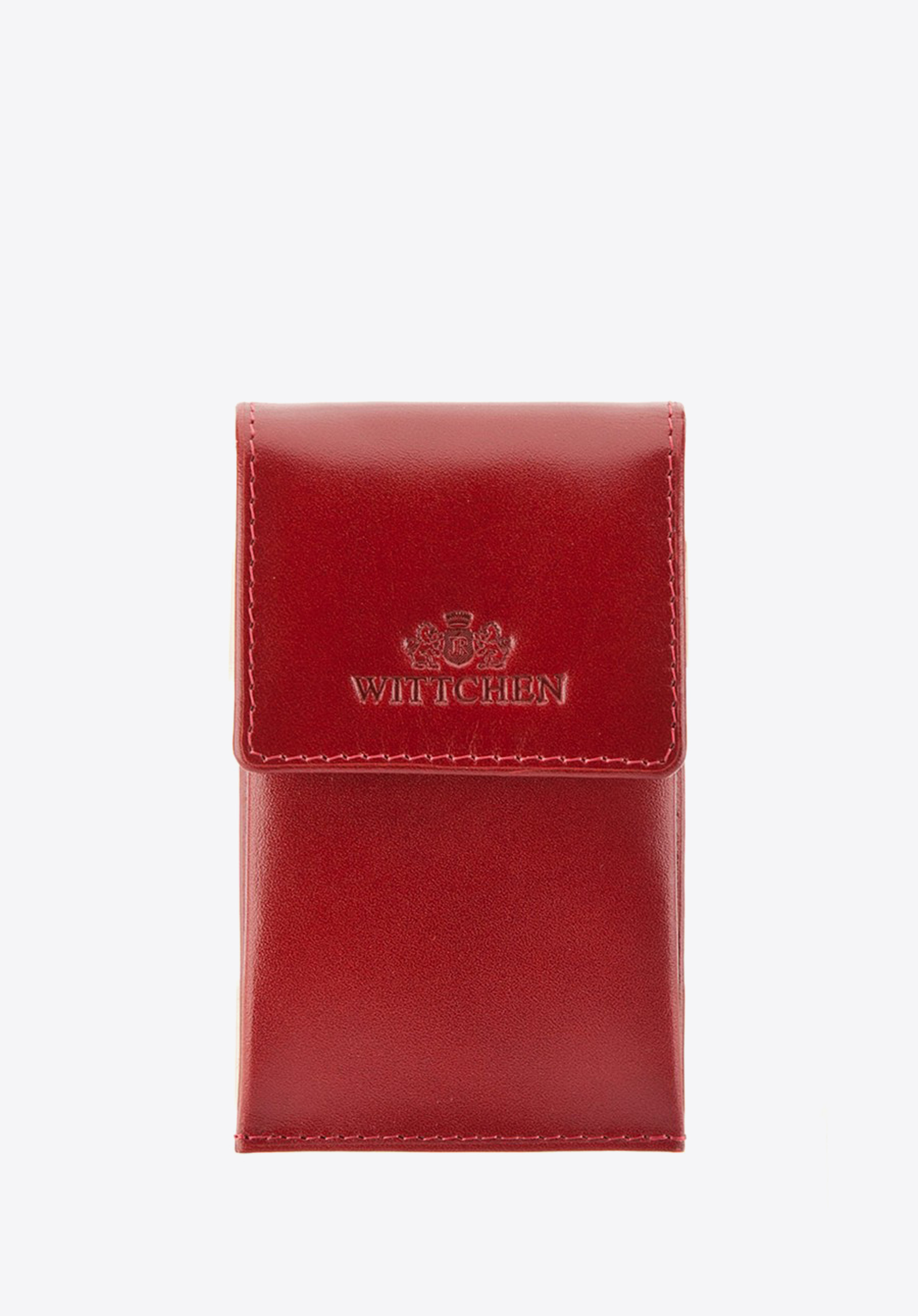 Kožené puzdro na kľúče obdĺžnikové, červená, 21-2-015-3, Obrázok 1