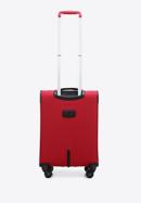 Malý měkký kufr s lesklým zipem na přední straně, červená, 56-3S-851-10, Obrázek 3