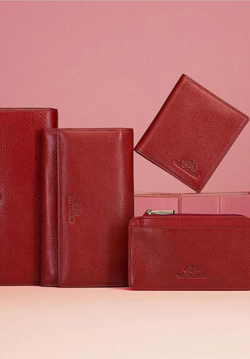 Velká dámská kožená peněženka, červená, 21-1-234-3L, Obrázek 10