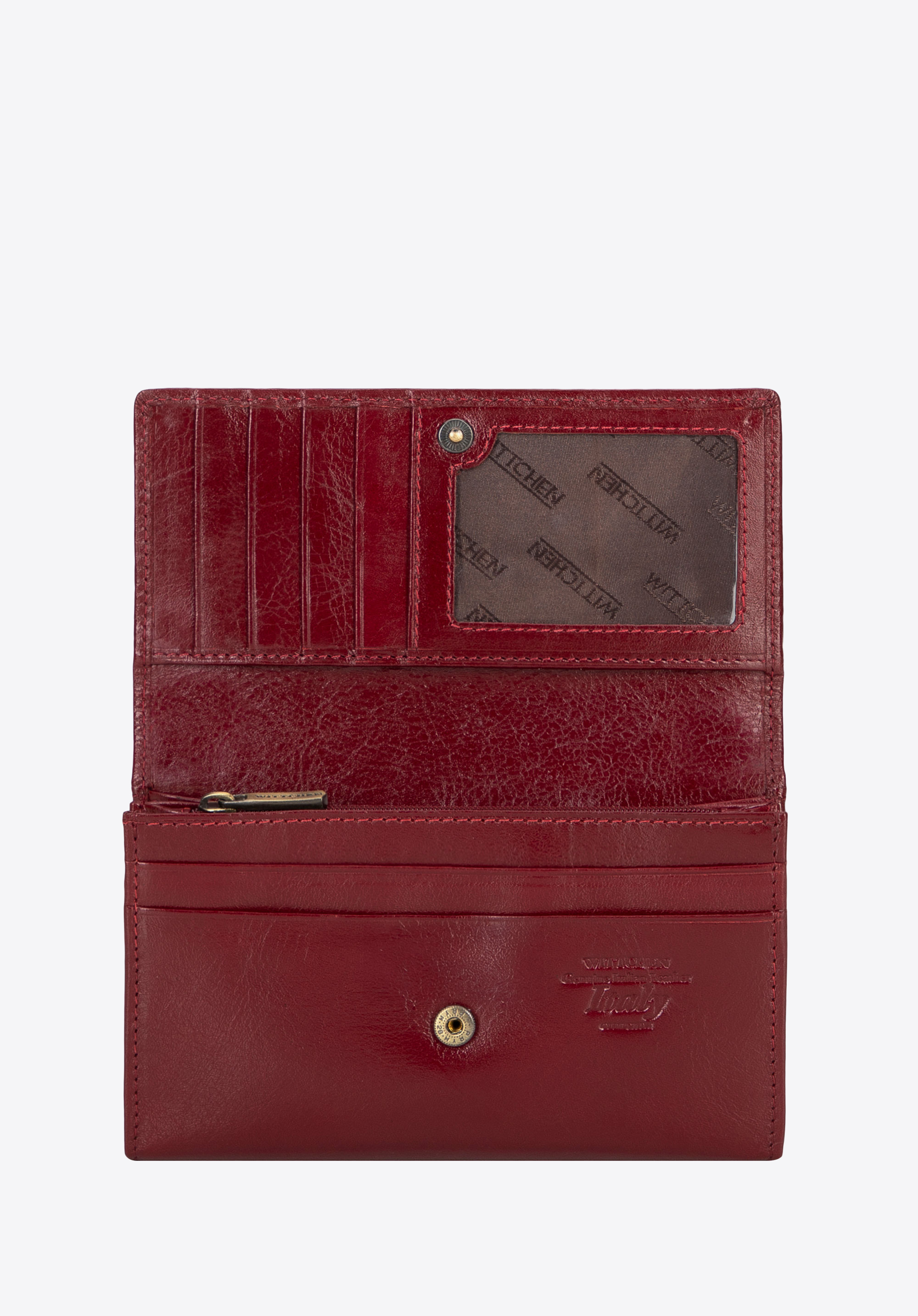 Velká kožená peněženka pro ženy, červená, 21-1-036-L30, Obrázek 1