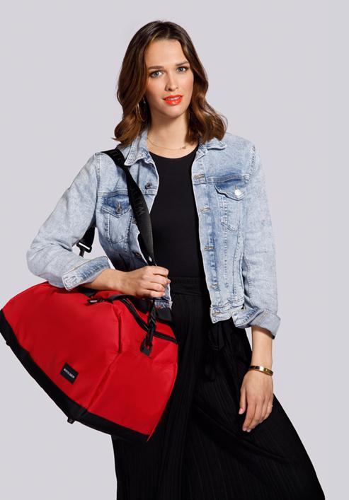 Cestovní taška, červeno-černá, 56-3S-926-77, Obrázek 30