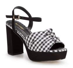 Обувь женская, черно-белый, 86-D-759-1-36, Фотография 1