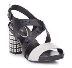 Обувь женская, черно-серый, 88-D-558-1-37, Фотография 1