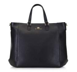 Женская сумка с чехлом для нетбука, черно-золотой, 92-4E-645-1, Фотография 1