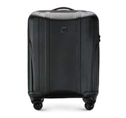 Современный чемодан ручная кладь из поликарбоната, черный, 56-3P-911-10, Фотография 1