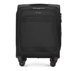Тканевой чемодан ручная кладь, черный, 56-3S-581-10, Фотография 1