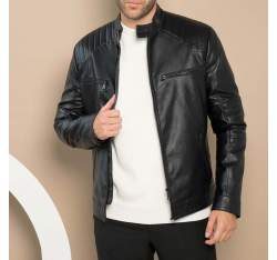 Мужская мотоциклетная куртка, черный, 91-9P-150-1-S, Фотография 1