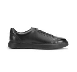Мужские кожаные кроссовки в стиле кед, черный, 93-M-504-1-40, Фотография 1