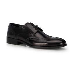 Мужские кожаные туфли, черный, 91-M-900-1-44, Фотография 1