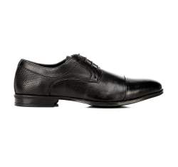 Классические туфли из кожи с тиснением, черный, 92-M-917-1-41, Фотография 1