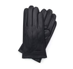 Утепленные мужские кожаные перчатки, черный, 39-6L-343-1-V, Фотография 1