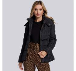 Женская стеганая куртка с карманами, черный, 93-9N-103-1-2XL, Фотография 1