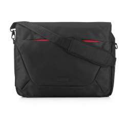 Мужская сумка для ноутбука 15,6 с цветной молнией, черный, 91-3P-701-12, Фотография 1