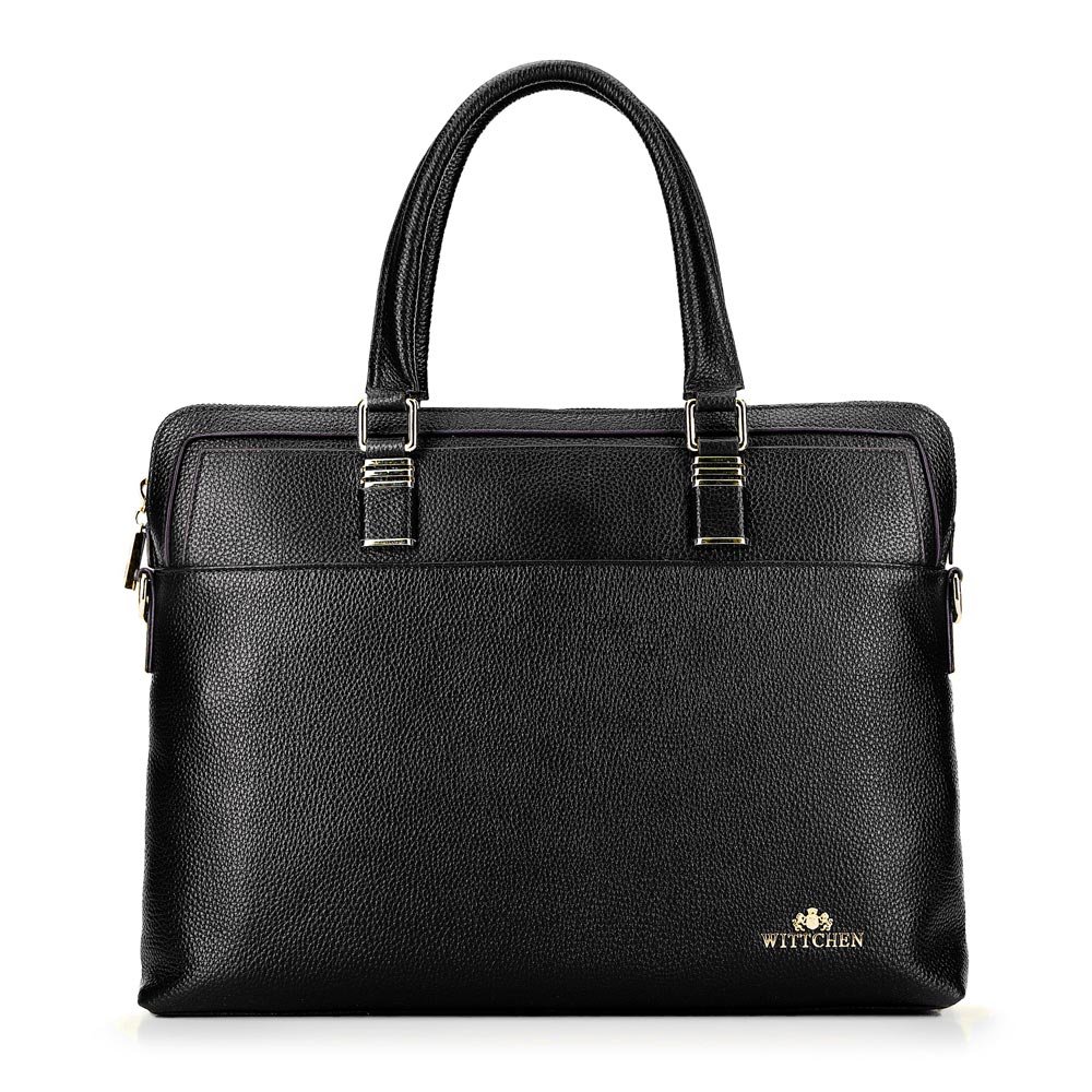 Женская элегантная кожаная сумка для ноутбука