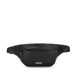 Женская сумка из экокожи без украшений, черный, 93-4Y-903-1, Фотография 1