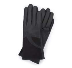 Женские классические кожаные перчатки, черный, 39-6-647-1-M, Фотография 1