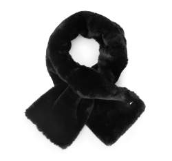 Женский эко-меховой шарф, черный, 93-7F-003-1, Фотография 1