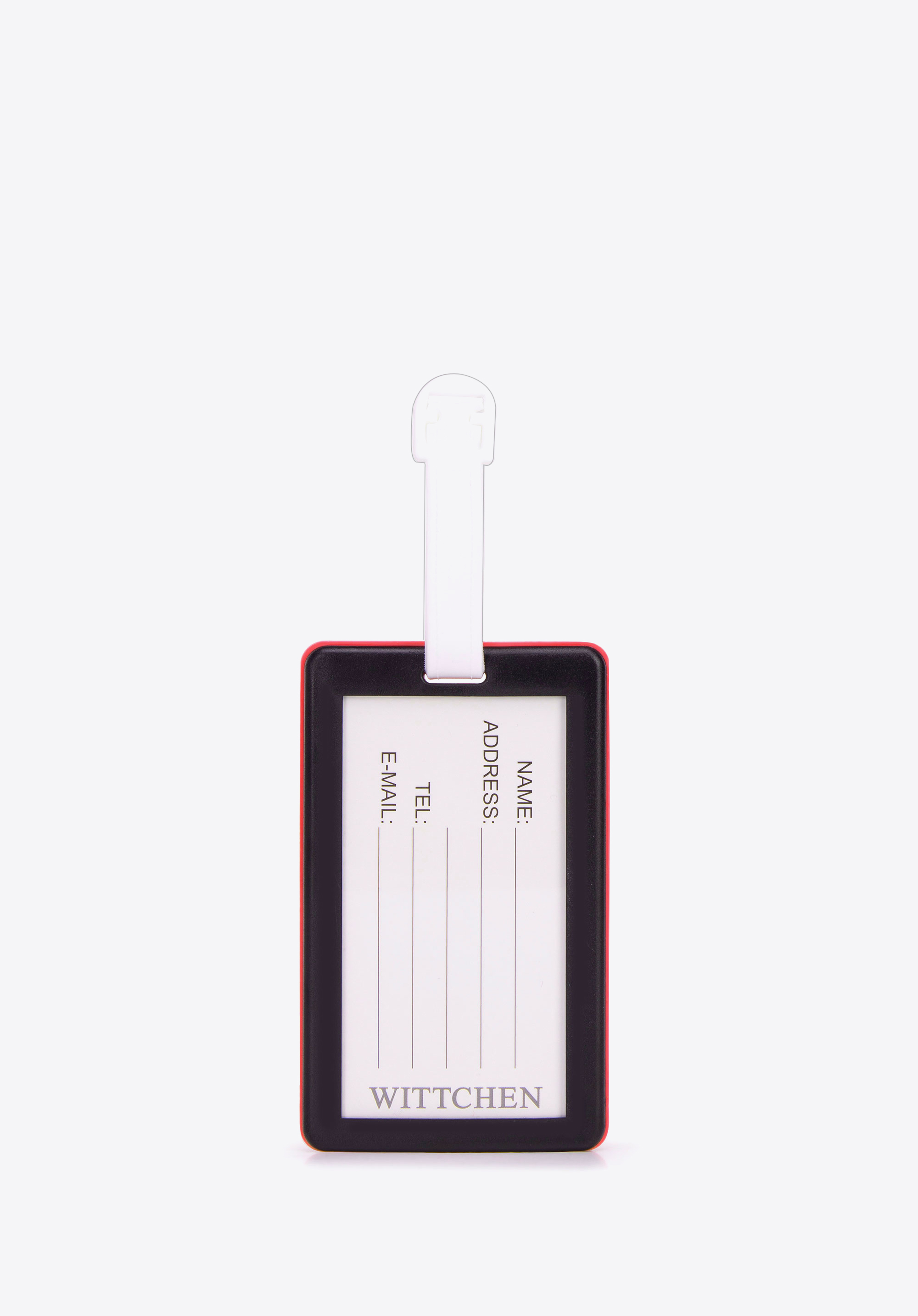 Багажна бирка прямокутної форми, червоний, 56-30-018-30S, Фото 1