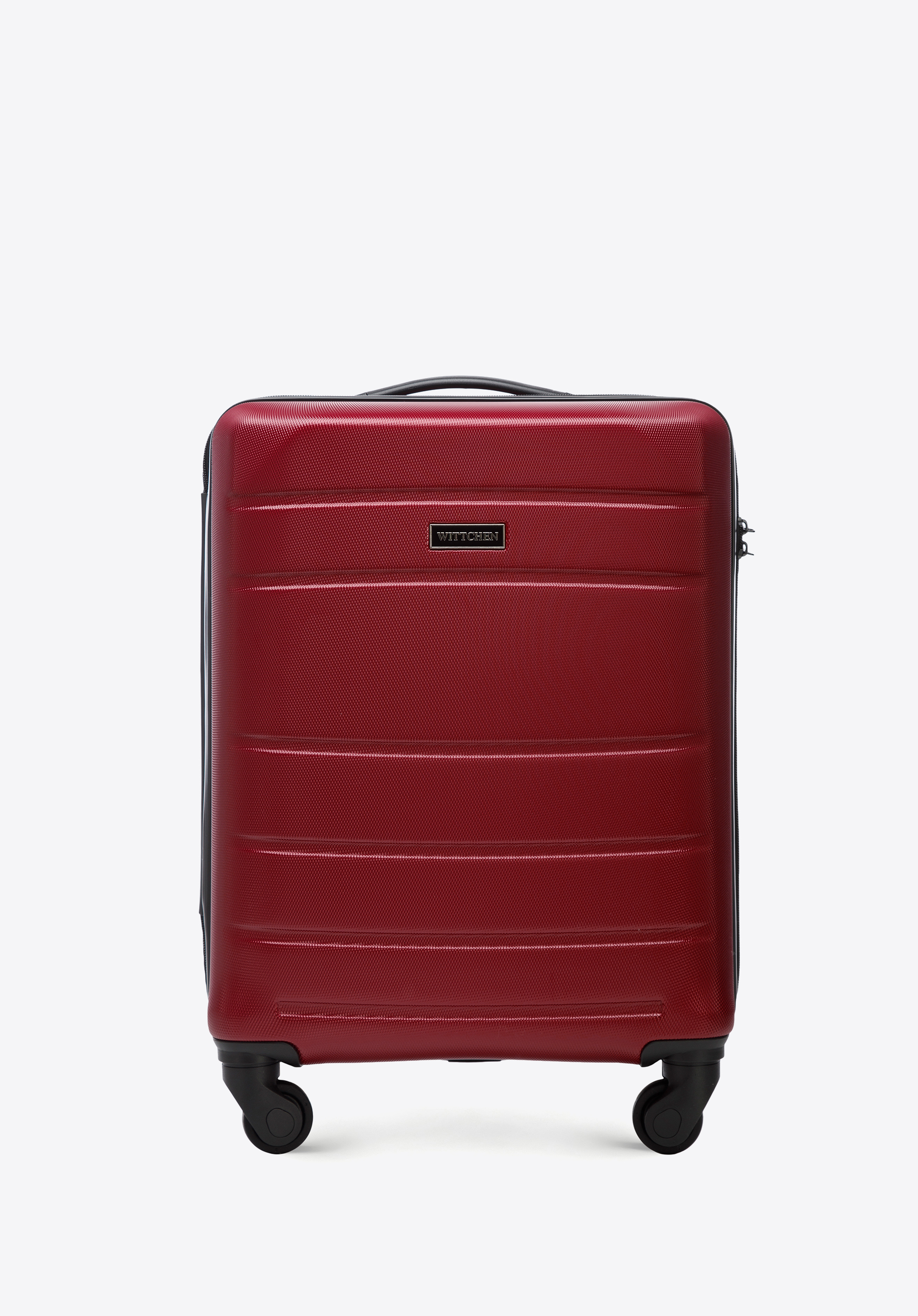 Cabin case and cosmetic case made of textured ABS, червоний, 56-3A-651-35K, Фото 1