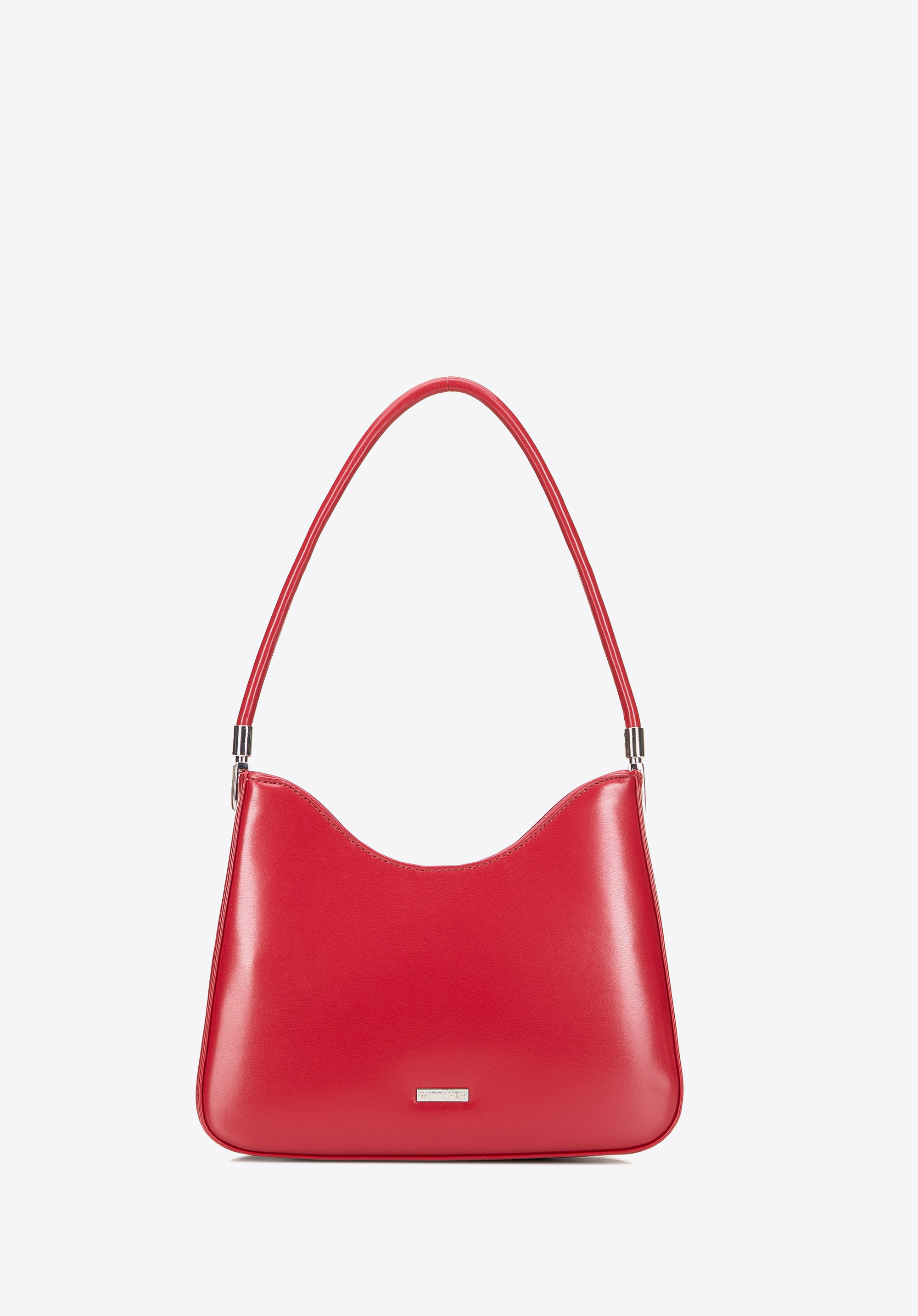 Стильна сумка через плече зі штучної шкіри, червоний, 101-4Y-434-3, Фото 1